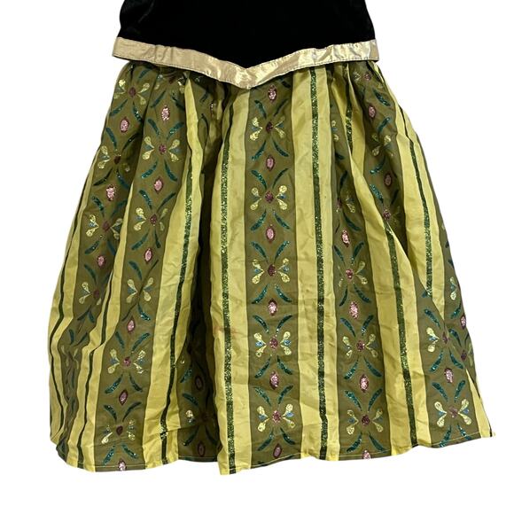 Disney Parks Princess Anna Green Dress Costume Dress Up - Picture 4 of 6